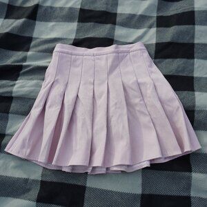 Pink Pleated Skirt